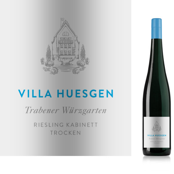 Trabener Würzgarten Riesling Kabinett trocken, Villa Huesgen, Mosel, 2022